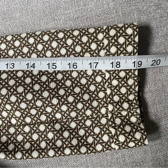 Talbots Rattan Cane Print 100% Cotton Fully Lined Button Up Jacket Office Work - Picture 9 of 12